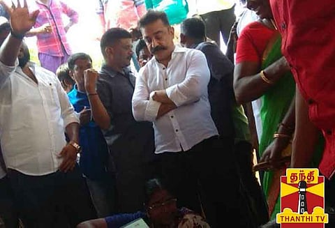 அதிகத்தூர் கிராமத்தை ஓட்டுக்காக தத்தெடுக்கவில்லை - மக்கள் நீதி மய்யம் தலைவர் கமல்