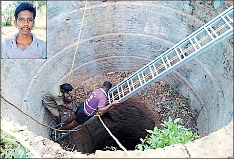 பண்ருட்டி அருகே 100 அடி ஆழ கிணற்றுக்குள் தவறி விழுந்த வாலிபர் பிணமாக மீட்பு