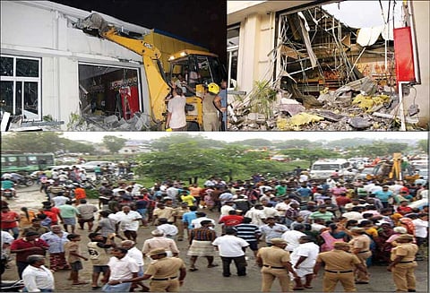 சேலத்தில் சூறாவளி காற்றுடன் கனமழை: ஓட்டல் சுவர் இடிந்து விழுந்து 3 பேர் சாவு