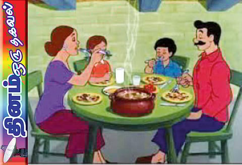 தினம் ஒரு தகவல் : சாப்பிடும்போது பேசாதீர்கள்!