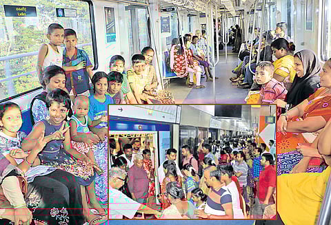 மெட்ரோ ரெயிலில் இலவச பயணம் நீட்டிப்பு இன்றும் இலவசமாக பயணிக்கலாம்