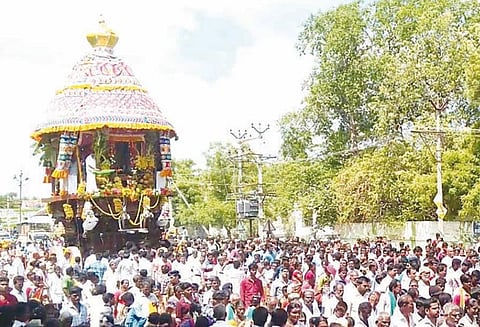 விராலிமலை முருகன் கோவிலில் வைகாசி விசாக தேரோட்டம்