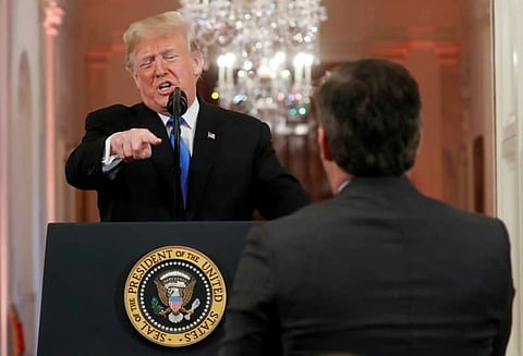 வெள்ளை மாளிகையில் நிருபருக்கு தடை: டிரம்புக்கு எதிராக சி.என்.என். சேனல் நிறுவனம் வழக்கு