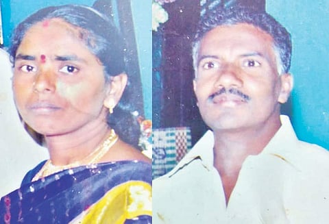 மனைவியை அடித்துக்கொன்று விவசாயி தற்கொலை குடும்ப தகராறில் பயங்கரம்