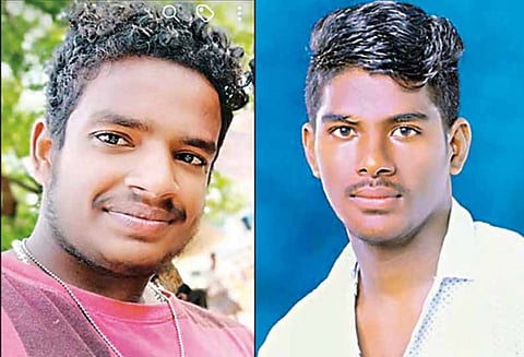 விழுப்புரம் அருகே: பஸ் மோதி, கல்லூரி மாணவர் உள்பட 2 பேர் சாவு - புதிதாக மோட்டார் சைக்கிள் வாங்க சென்றபோது பரிதாபம்