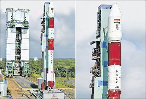 பி.எஸ்.எல்.வி. சி-43 ராக்கெட் விண்ணில் நாளை பாய்கிறது 28 மணி நேர ‘கவுண்ட்டவுன்’ இன்று தொடக்கம்
