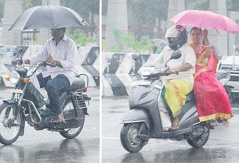 மாவட்டம் முழுவதும் பரவலாக மழை மக்களின் இயல்பு வாழ்க்கை பாதிப்பு