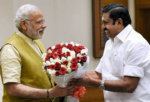 டெல்லியில் பிரதமர் மோடியுடன் முதல்-அமைச்சர் பழனிசாமி சந்திப்பு