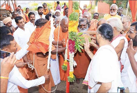 நெல்லையில் தாமிரபரணி புஷ்கர விழா கொடியேற்றம்