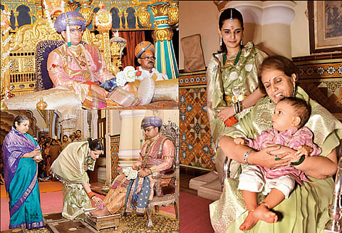 மைசூரு அரண்மனையில் இளவரசர் யதுவீர் தனியார் தர்பார் நடத்தினார்