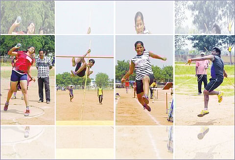 பெரம்பலூரில் பள்ளி மாணவ, மாணவிகளுக்கான தடகள போட்டிகள்