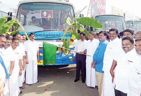 அரசு போக்குவரத்துக்கழக தர்மபுரி மண்டலத்தில் 7 புதிய பஸ்கள் இயக்கம்