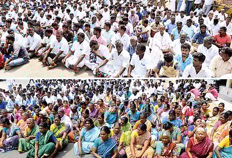 டீசல் விலை உயர்வை கண்டித்து நாகையில், மீனவர்கள் சாலை மறியல் : 300 பெண்கள் உள்பட ஆயிரக்கணக்கானோர் கைது