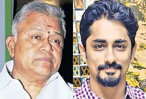 ‘மீ டூ’வை எதிர்க்கும் வில்லன்கள் : ராதாரவி சர்ச்சை பேச்சுக்கு நடிகர் சித்தார்த் எதிர்ப்பு?