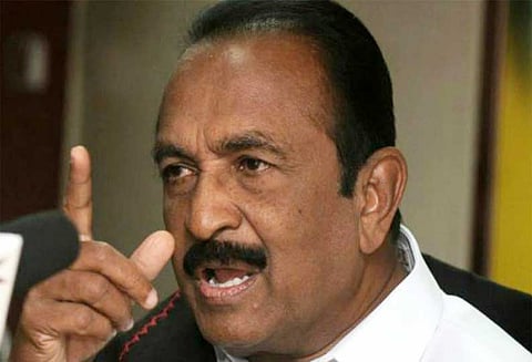 முல்லை பெரியாறு அணை விவகாரத்தில் கேரளாவுக்கு ஆதரவாக மத்திய அரசு செயல்படுகிறது - வைகோ குற்றச்சாட்டு