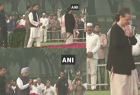 இந்திரா காந்தி நினைவு தினம்: சோனியா காந்தி, ராகுல் காந்தி உள்ளிட்டோர் மரியாதை