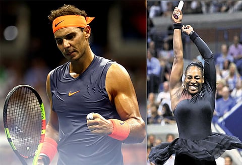 அமெரிக்க ஓபன் டென்னிஸ்: நடால், செரீனா அரைஇறுதிக்கு முன்னேற்றம்