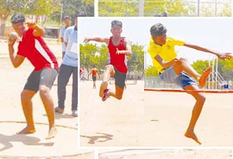 பள்ளி மாணவர்களுக்கான தடகள போட்டி வெற்றி பெற்றவர்களுக்கு பதக்கம்-சான்றிதழ்