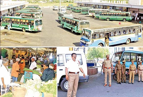 பெட்ரோல் விலை உயர்வை கண்டித்து முழு அடைப்பு: பஸ்-ஆட்டோக்கள் ஓடின
