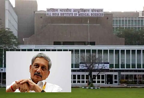 கோவா முதல்–மந்திரி மனோகர் பாரிக்கர் டெல்லி எய்ம்ஸ் மருத்துவமனையில் அனுமதி