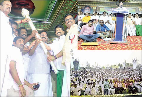 புதுக்கோட்டை பொதுக்கூட்டத்தில் டி.டி.வி.தினகரன் பேச்சு