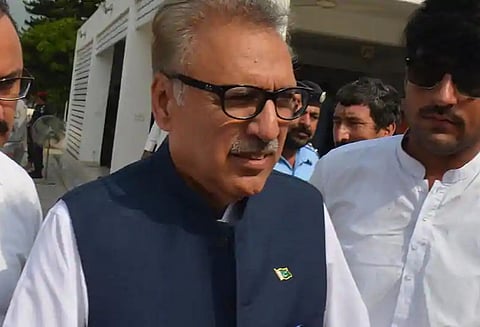 தனது முதல் உரையிலேயே காஷ்மீர் பிரச்சினையை இழுத்த பாகிஸ்தானின் புதிய ஜனாதிபதி