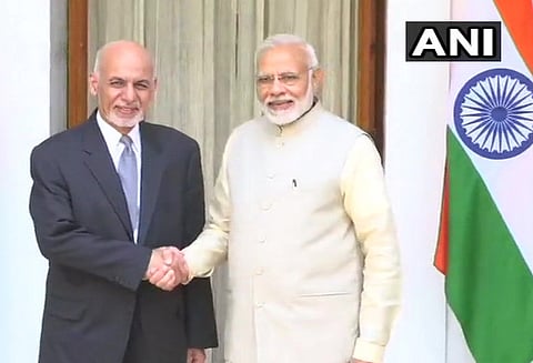 பிரதமர் மோடியுடன் ஆப்கானிஸ்தான் அதிபர் அஷ்ரப் கானி சந்திப்பு