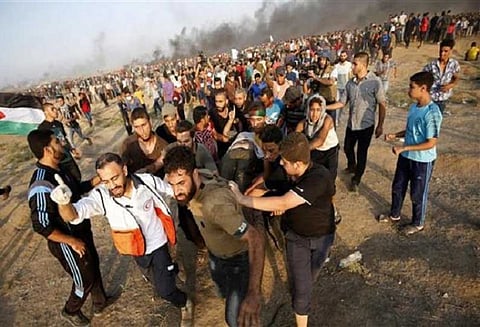 இஸ்ரேல் ராணுவ வீரர்களுடன் பாலஸ்தீனியர்கள் மோதல்: 7 பேர் பலி, 500 பேர் காயம்