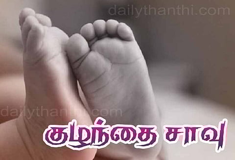 நெய்வேலி அருகே, வேன் மோதி 1½ வயது குழந்தை பலி