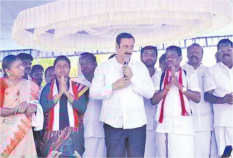 வாக்கு வங்கி உள்ள கட்சிகள் இருப்பதால் அ.தி.மு.க. கூட்டணிக்கு வெற்றி நிச்சயம் அன்புமணி ராமதாஸ் பிரசாரம்