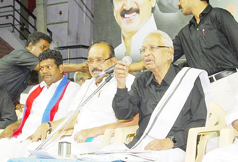 பா.ஜ.க. கூட்டணிக்கு கடைசி தேர்தலாக இருக்க வேண்டும் கி.வீரமணி பேச்சு