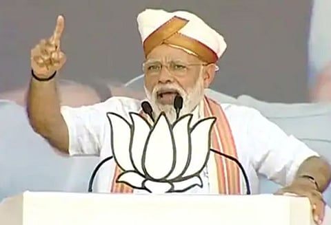 பாலகோட் தாக்குதல் குறித்த மோடியின் பேச்சு: அறிக்கை கோரியது தேர்தல் ஆணையம்