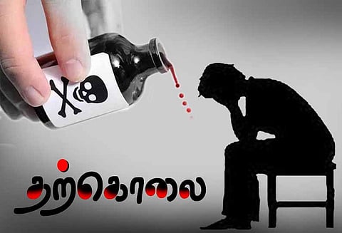 கண்டமனூர் அருகே, ராணுவ வீரர் தற்கொலை - மனைவியின் கண் முன்னே விஷத்தை குடித்தார்