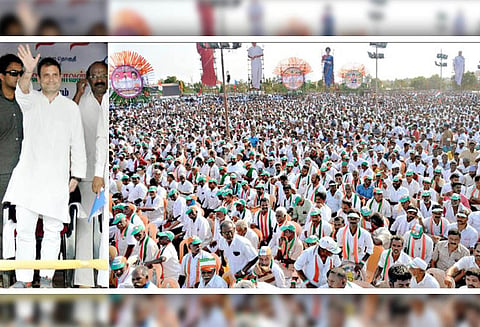 பணம் மதிப்பிழப்பு, சரக்கு-சேவையை திணித்த நரேந்திரமோடியின் நடவடிக்கைகள் தேசத்துக்கு எதிரானவை - தேனி பிரசார பொதுக்கூட்டத்தில் ராகுல்காந்தி பகிரங்க குற்றச்சாட்டு