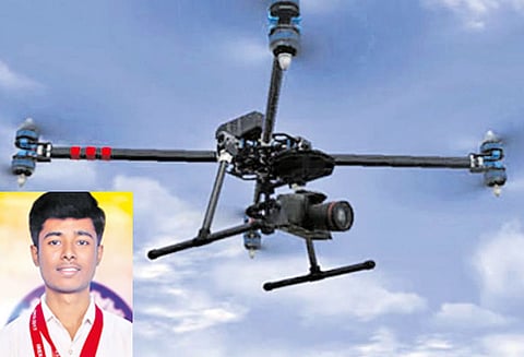 ஆளில்லா விமான தயாரிப்பில் அசத்தும் மாணவர்