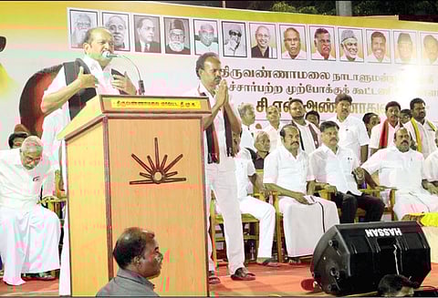 நாட்டின் பாதுகாப்பில் மோடி அரசு ஊழல் செய்துள்ளது திருவண்ணாமலையில் வைகோ பேச்சு