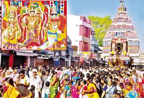 கும்பகோணம் ராமசாமி கோவில் தேரோட்டம் திரளான பக்தர்கள் வடம்பிடித்தனர்