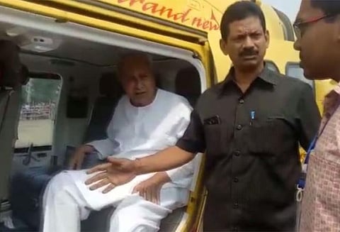 ஒடிசா மாநில முதல்-மந்திரி நவீன் பட்நாயக் ஹெலிகாப்டரில் பறக்கும் படை சோதனை