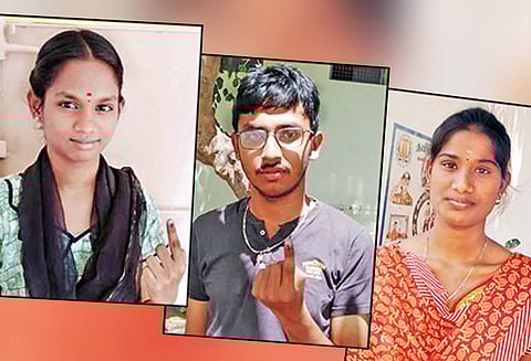 ‘ஜனநாயக கடமையாற்றியதில் மகிழ்ச்சி’ முதல் முறை ஓட்டுபோட்ட இளம் வாக்காளர்கள் நெகிழ்ச்சி