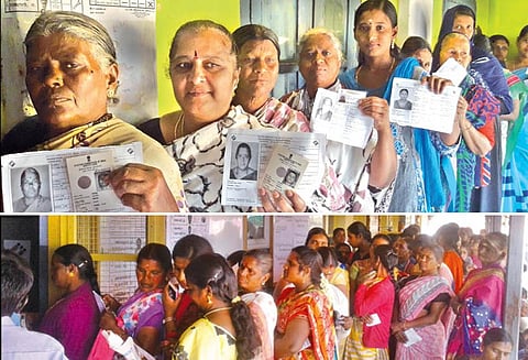 மசினகுடி பகுதியில் இருளர், குரும்பர் இன மக்கள் ஆர்வத்துடன் வாக்களித்தனர்