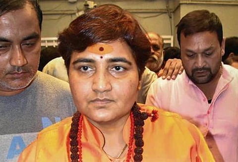 பெண் சாமியார் பிரக்யா சிங்குக்கு தேர்தல் கமிஷன் நோட்டீஸ்: பாபர் மசூதி இடிப்பு பற்றி சர்ச்சை கருத்து வெளியிட்டதால் நடவடிக்கை