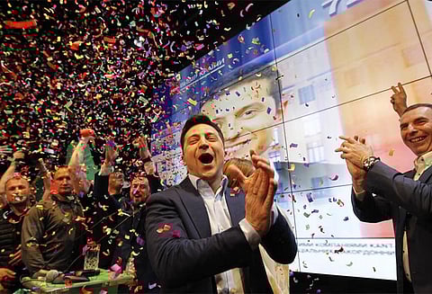 உக்ரைன் அதிபர் தேர்தலில் நகைச்சுவை நடிகர் வெற்றி