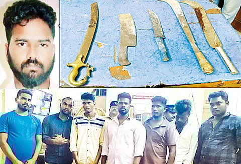 திண்டிவனம் அருகே பயங்கரம் ஜாமீனில் வந்த வாலிபர் வெட்டிக்கொலை - 7 பேர் கைது