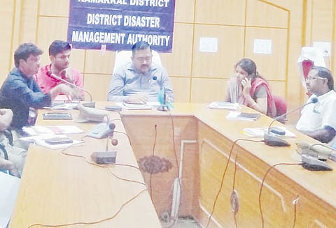 பானி புயல் தொடர்பாக அரசு அலுவலர்களுக்கான ஒருங்கிணைப்பு கூட்டம் மாவட்ட வருவாய் அலுவலர் தலைமையில் நடந்தது