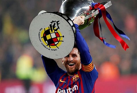 லா லிகா கோப்பையை வென்றது பார்சிலோனா - மெஸ்சி சாதனை
