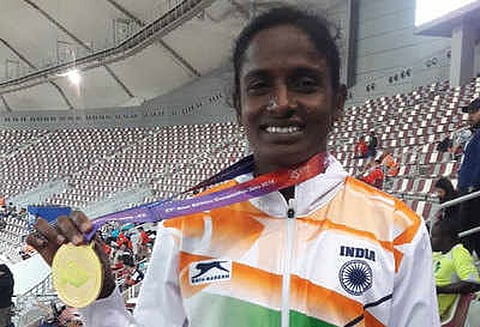 ஆசிய தடகள போட்டியில் தங்கம் வென்ற கோமதி மாரிமுத்துவுக்கு ரூ.15 லட்சம் உதவித்தொகை: அதிமுக அறிவிப்பு