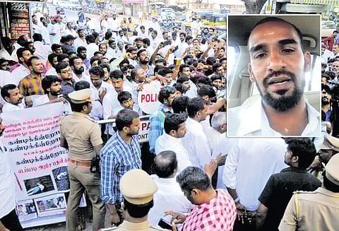 ரெயிலில் அடிபட்டு கால் டாக்சி டிரைவர் பலியான வழக்கில் திருப்பம்: போலீசார் திட்டியதால் தற்கொலை செய்து கொள்வதாக வெளியான வீடியோவால் பரபரப்பு