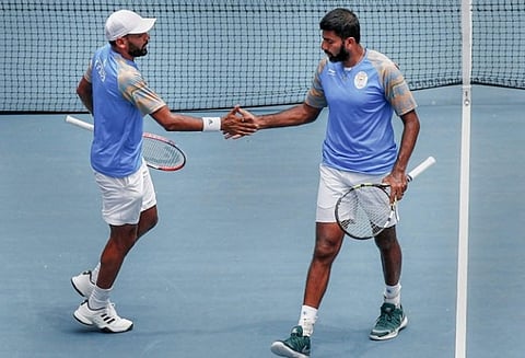 டேவிஸ் கோப்பை இரட்டையர் டென்னிஸ் போட்டி; இந்திய இணை வெற்றி