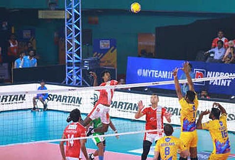 புரோ கைப்பந்து போட்டியில் சென்னை அணி தோல்வி