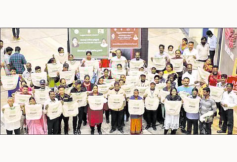 வேளச்சேரியில் பிளாஸ்டிக் ஒழிப்பு விழிப்புணர்வு நிகழ்ச்சி